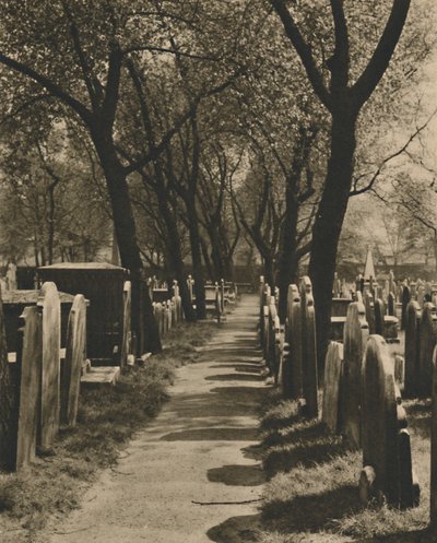 Bunhill Fieldsin toisinajattelijoiden hautausmaalla, n. 1935. tekijältä Taylor