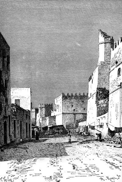 Leonec Street, Sfakes, Pohjois-Afrikka, 1895. tekijältä Taylor