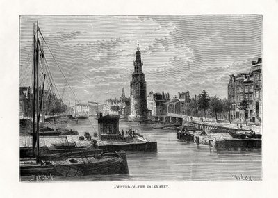 Kalkmarkt, Amsterdam, Hollanti, 1879 tekijältä Taylor