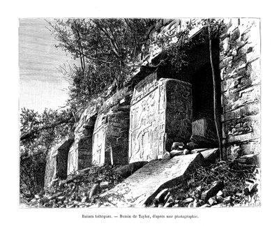 Tolteekkien rauniot, Meksiko, 1800-luku tekijältä Taylor