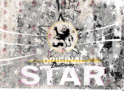 Original Star, 2018 (Colagem sobre tela) finlandês tekijältä Teis Albers