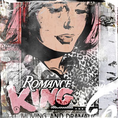Romance King, 2014 (akryyli, spraymaali kankaalle) tekijältä Teis Albers