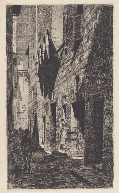 Dante da Castiglionen talo [House of Dante da Castiglione] tekijältä Telemaco Signorini
