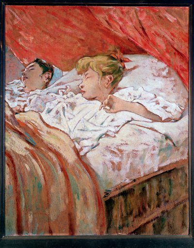 Sleeping Children - öljy kankaalle tekijältä Telemaco Signorini
