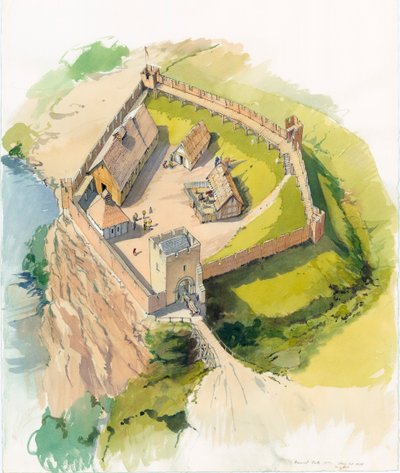 Barnard Castle, Durham, c1100 tekijältä Terry Ball