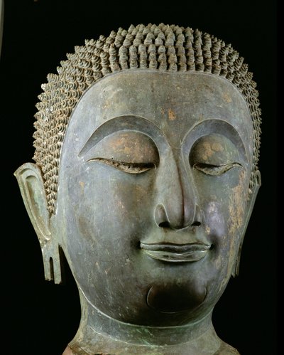 Jättiläisen Buddhan pää (pronssi) tekijältä Thai