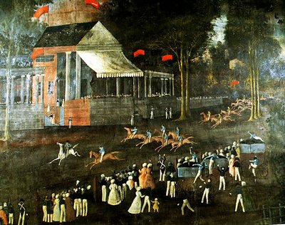 Hevoskilpailu (fresco) tekijältä Thai School