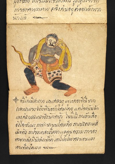 Tai. 16482, f.45 "Satra"  Ennakoinnista ja neuvoista onnelliseen ja terveelliseen elämään (taittokirja) tekijältä Thai School