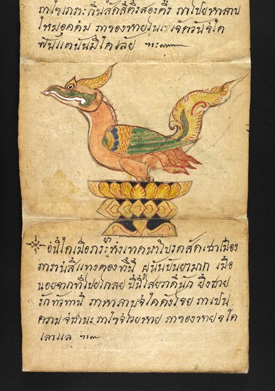 Tai. 16482, f.50 "Satra"  Ennakoinnista ja neuvoista onnelliseen ja terveelliseen elämään (paperin taittokirja) tekijältä Thai School