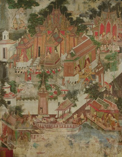 Vessantara Jataka, Wat Suwannaram, Thonburi, 1831 tekijältä Thai School