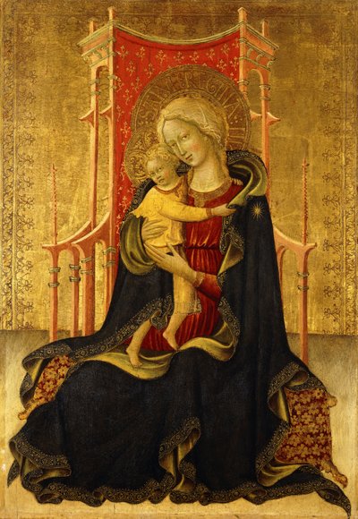 Nöyryyden Madonna tekijältä The Master of the Carrand Tondo