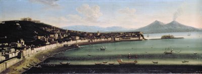 Napolinlahti lännestä, 1710 tekijältä The Metropolitan Master
