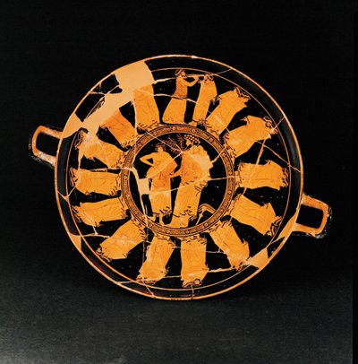 Keskellä medaljonki: ... tekijältä The Triptolemos Painter