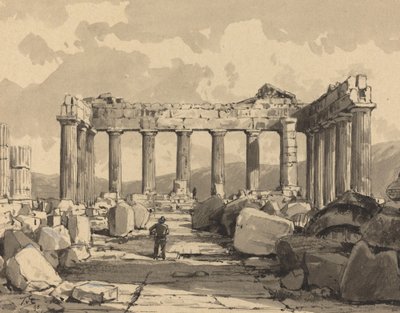 Parthenon, sisällä tekijältä Themistocles von Eckenbrecher