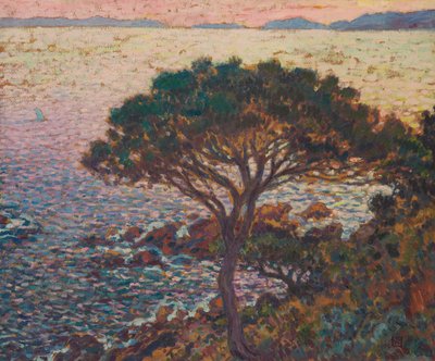 Cap Bénat, mänty rannikolla tekijältä Theo van Rysselberghe