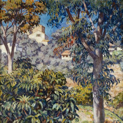 Etelän maisema, n. 1920-1922 tekijältä Théo van Rysselberghe