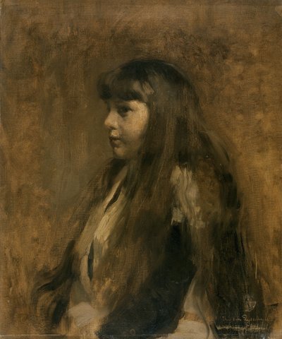 Tytön muotokuva tekijältä Théo van Rysselberghe