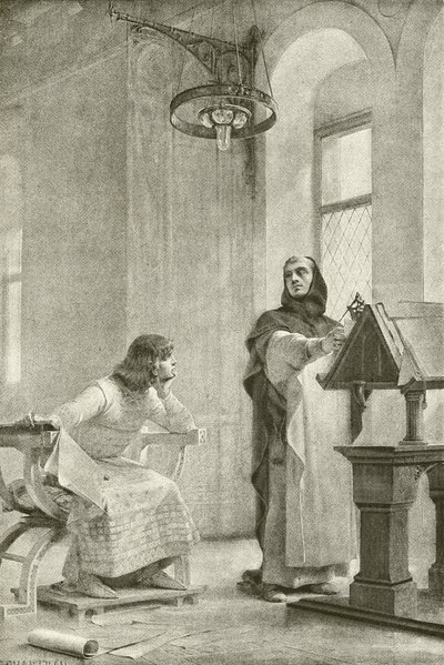 Ludvig IX:n koulutus (syväpaino) tekijältä Theobald Chartran