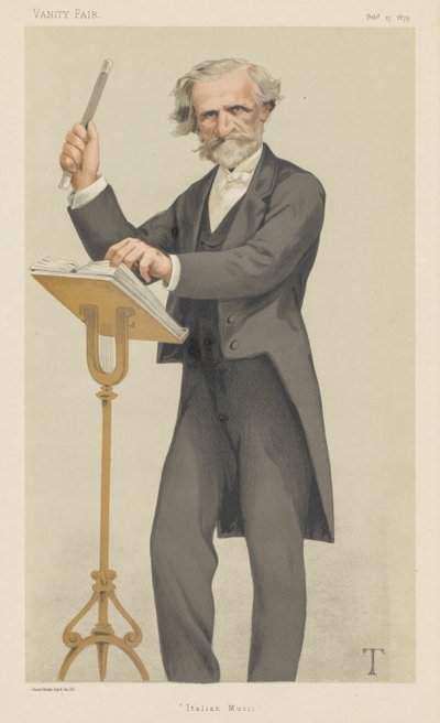 Vanity Fair: italialaista musiikkia, 1879. tekijältä Theobald Chartran