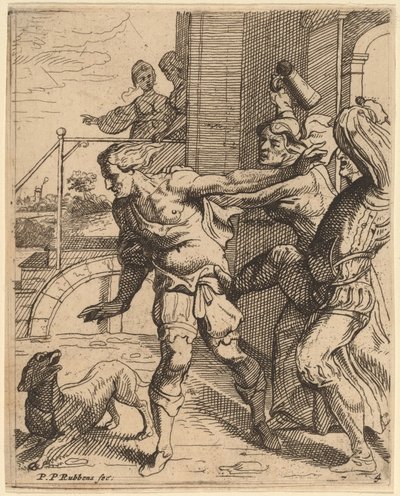 Tavernasta ajettu tuhlaajapoika tekijältä Theodoor van Thulden after Sir Peter Paul Rubens