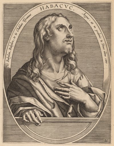 Habachuch tekijältä Theodor Galle after Jan van der Straet