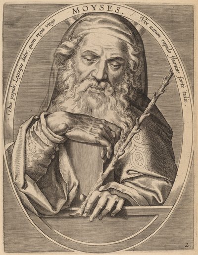 Mooses tekijältä Theodor Galle after Jan van der Straet