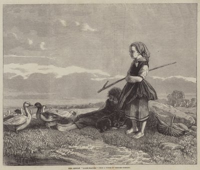 Saksalainen hanhenneito tekijältä Theodor Hosemann