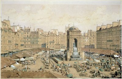 Marche aux Innocents (kynä ja muste ja wc paperilla) tekijältä Theodor Josef Hubert Hoffbauer