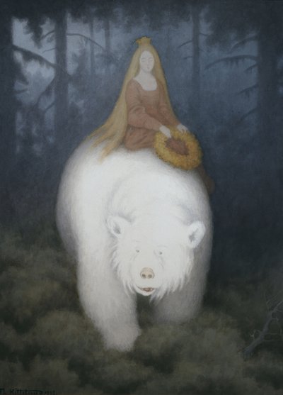 Valkoinen-karhu-kuningas-Valemon, 1912. tekijältä Theodor Kittelsen