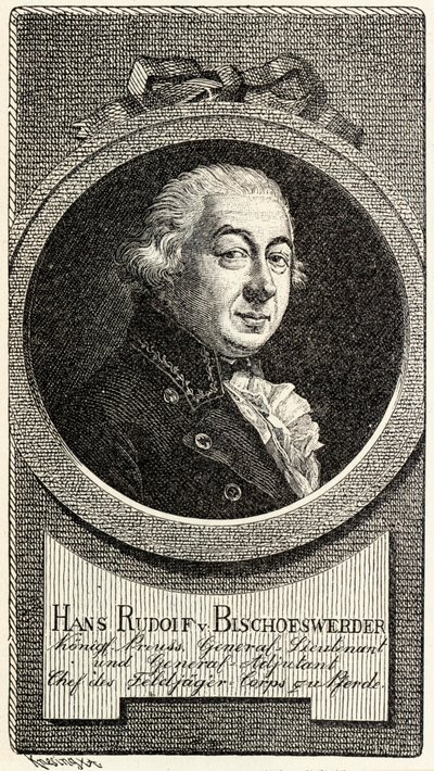 Johann Hans Rudolf von Bischoffwerder 1741-1803. tekijältä Theodor Knesing