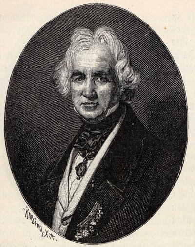 Kuvanveistäjä Christian Daniel Rauchin muotokuva 1777-1857. tekijältä Theodor Knesing