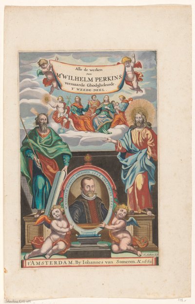 William Perkinsin muotokuva Nimisivu: William Perkins, Kaikki teokset. Toinen osa, 1662 tekijältä Theodor Matham