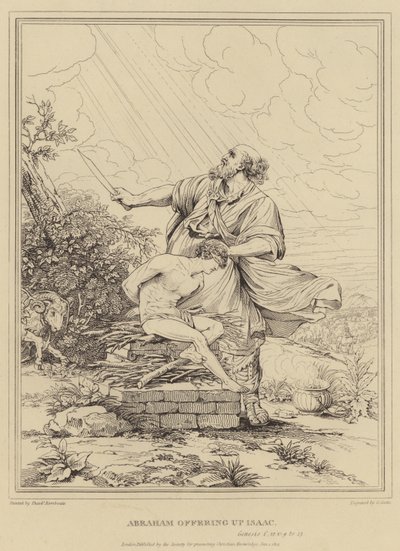 Abraham uhraa Iisakin, Genesis tekijältä Theodor Rombouts
