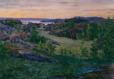 Skåtøyn maisema tekijältä Theodor Severin Kittelsen