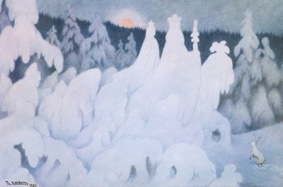 Uudenvuoden leikkitemppuja tekijältä Theodor Kittelsen