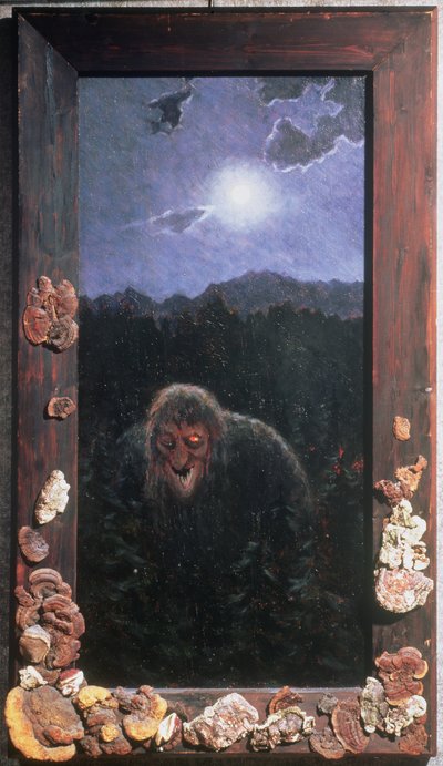 Our House Troll (öljy kankaalle) tekijältä Theodor Kittelsen