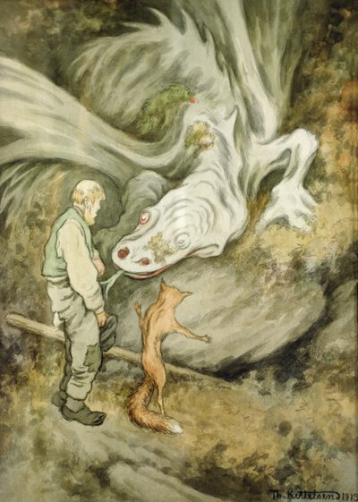 Maailma ei maksa eri tavalla, rakas lohikäärme tekijältä Theodor Kittelsen