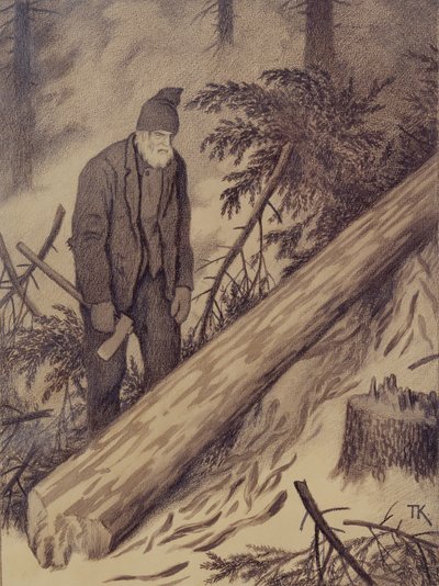 Talvi tie tekijältä Theodor Kittelsen