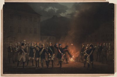 Soihtukulkue Heidelbergissä 30. tammikuuta 1857 1857 tekijältä Theodor Verhas