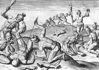 Potanos-intiaanien Cruauts tekijältä Theodor de Bry
