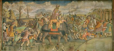 Hannibal Italiassa fresko ... (fresko) tekijältä Theodor de Bry