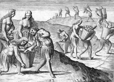 Timucua-intiaanien heimo tekijältä Theodor de Bry