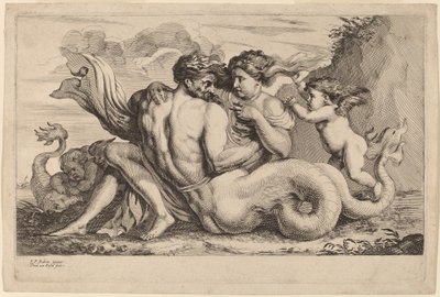 Sireeni ja Triton tekijältä Theodor van Kessel after Sir Peter Paul Rubens