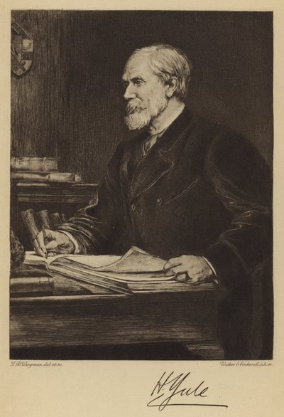 Sir Henry Yule (etsaus) tekijältä Theodore Blake (after) Wirgman