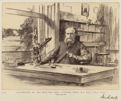 Päivän julkkikset, Sir John Lubbock, Baronet, kansanedustaja, DCL, FRS, LLD tekijältä Theodore Blake Wirgman