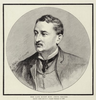 Edesmennyt kunnianarvoisa Cecil Rhodes tekijältä Theodore Blake Wirgman