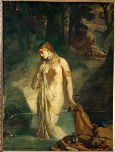 Suzanne au bain - Susanna kylvyssä ... tekijältä Théodore Chassériau