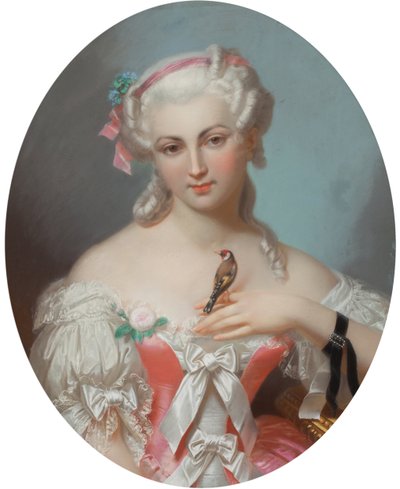 Anne Henriette Ranskasta (1727-1752), kirjoittanut Fantin-Latour, Theodore (1805-1872). Pastelli paperille, 1800-luvun ensimmäinen puolisko. Yksityiskokoelma tekijältä Theodore Fantin Latour