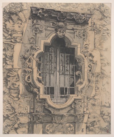 Ruusuikkuna, Mission San Jose tekijältä Theodore Gentilz