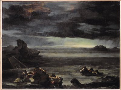 Kohtaus vedenpaisumuksesta ... tekijältä Theodore Gericault